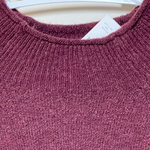 NWT J. Crew Alpaca Blend Plum Roll Neck Super Soft Sweater Womens Sz M - Picture 6 of 6